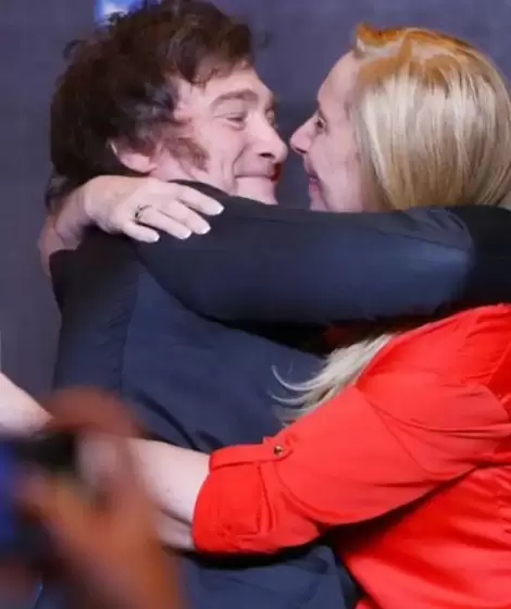 Javier Milei y Karina Milei