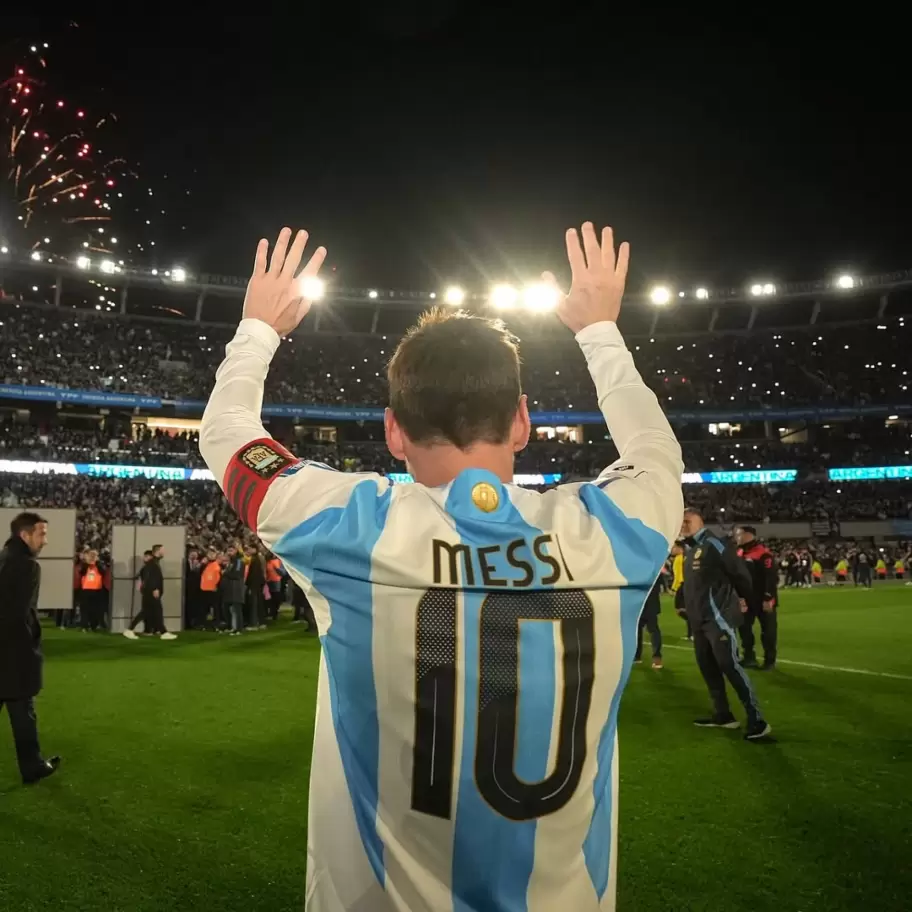 El tierno posteo de Messi tras el ltimo partido con la Seleccin Argentina en el Monumental