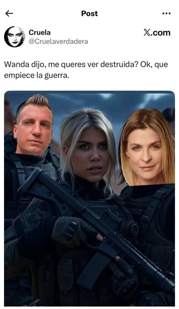 Wanda Nara arma su batalln contra los que la quienen ver caer