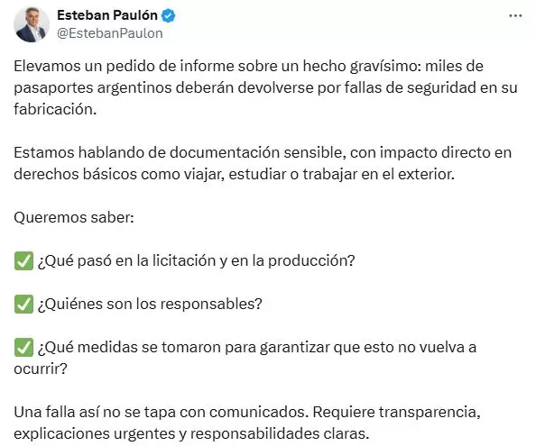 El furioso descargo de Esteban Paulón