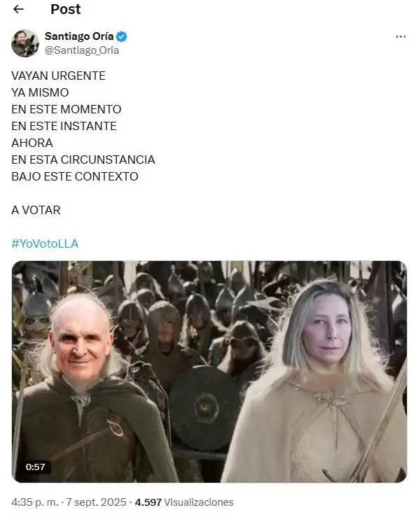 El mensaje del cineasta libertario