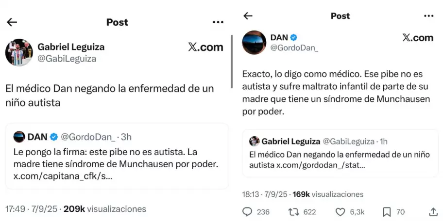 El Gordo Dan contra Ian Moche y todos los que intentan defender al menor con autismo