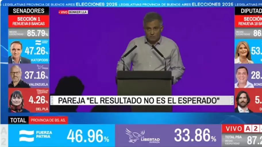 Sebastin Pareja dio la cara por Javier Milei