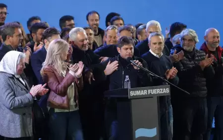 Kicillof se mostr con Fuerza Patria