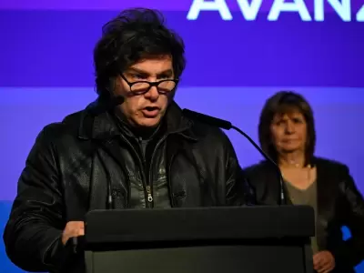 Javier Milei en el bnker libertario de La Plata