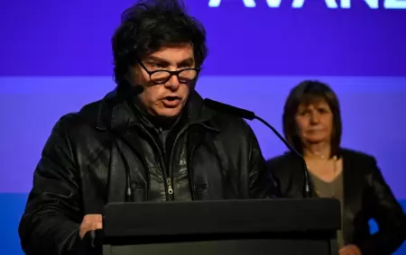 Javier Milei en el bnker libertario de La Plata