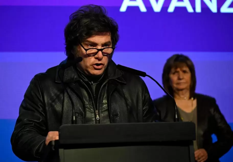 Javier Milei en el bnker libertario de La Plata