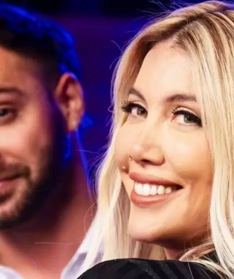 Wanda Nara en una entrevista con Grego Rosello