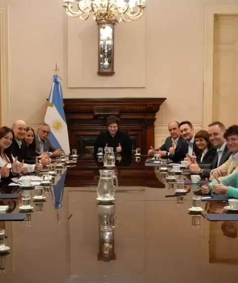 La mesa de Javier Milei