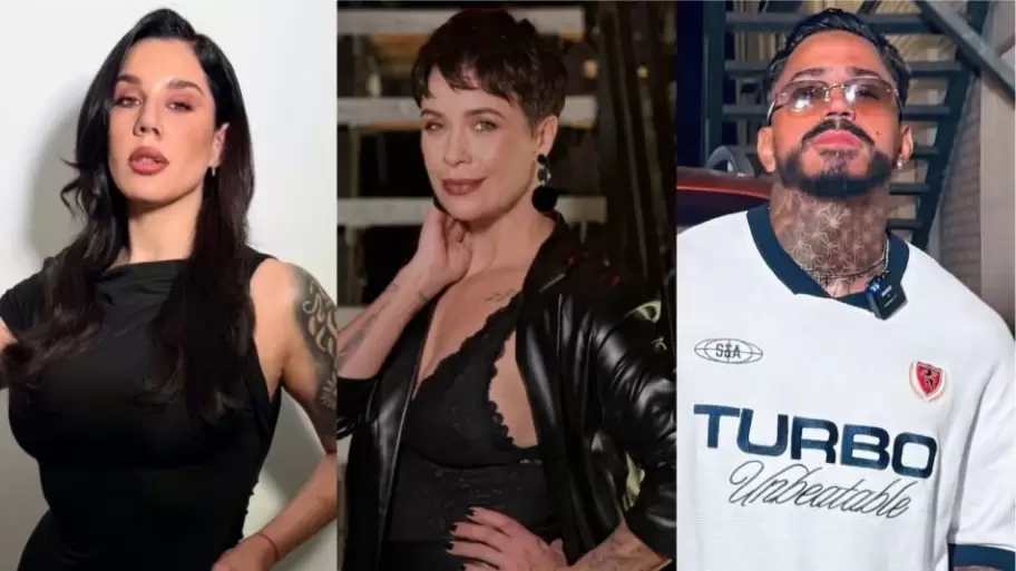 Josefina Pouso en medio de La Tora y Maxi Kilates