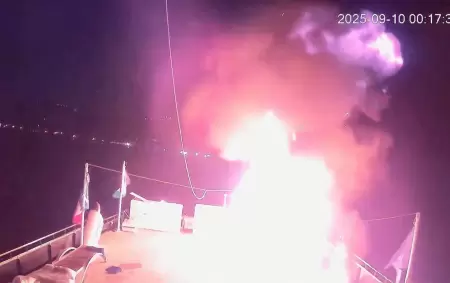 El ataque incendiario contra la embaracin Alma, realizado desde un dron cuando estaba en aguas tunecinas como parte de la Flotilla Global Sumud.