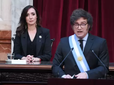 Villarruel y Milei en la presentacin de Presupuesto 2025, una foto que hoy sera imposible de ver
