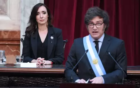 Villarruel y Milei en la presentacin de Presupuesto 2025, una foto que hoy sera imposible de ver