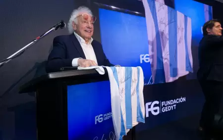 El broche de oro lo dio la camiseta de la Seleccin Argentina firmada, que lleg a los $5 millones.