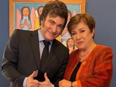 Javier Milei y Kristalina Georgieva