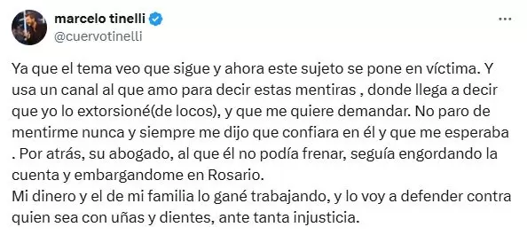 Marcelo Tinelli carg contra Marina Calabr