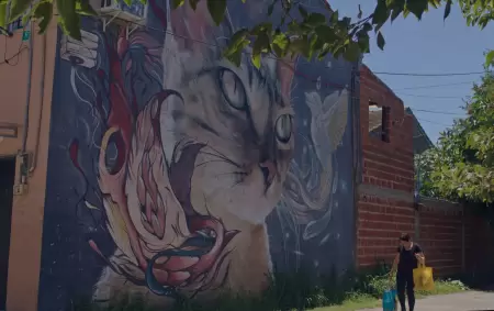 Isla Maciel, ese barrio tantas veces relegado y sealado, hoy brilla como una galera a cielo abierto