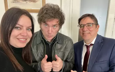 Sandra Pettovello, Javier Milei y Alejandro lvarez
