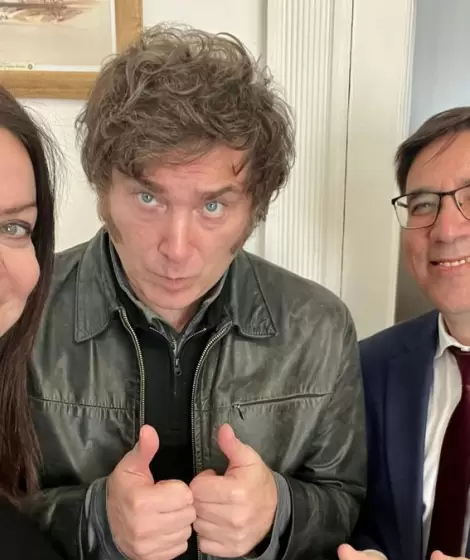 Sandra Pettovello, Javier Milei y Alejandro lvarez