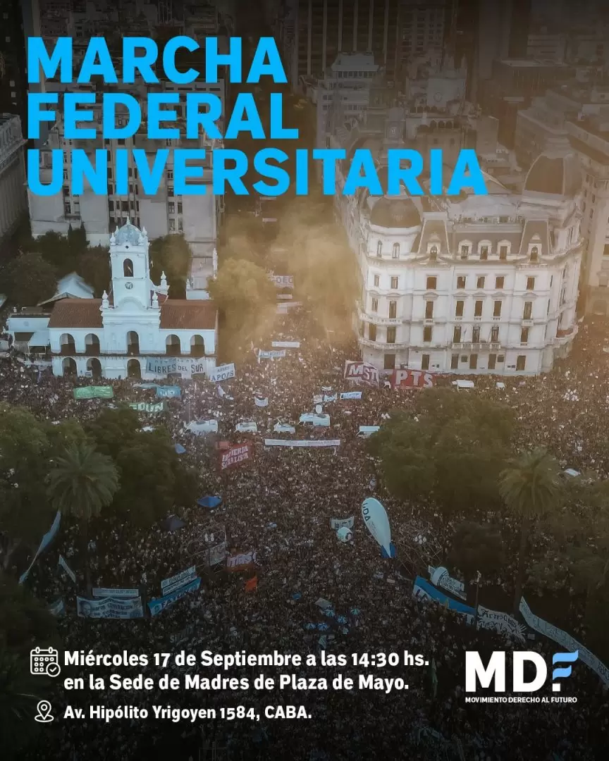 Kicillof dir "presente" en la Marcha Universitaria