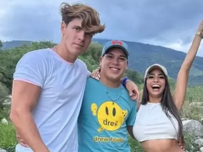 Marcos Ginocchio, Thiago Medina y Daniela Celis