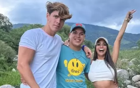 Marcos Ginocchio, Thiago Medina y Daniela Celis