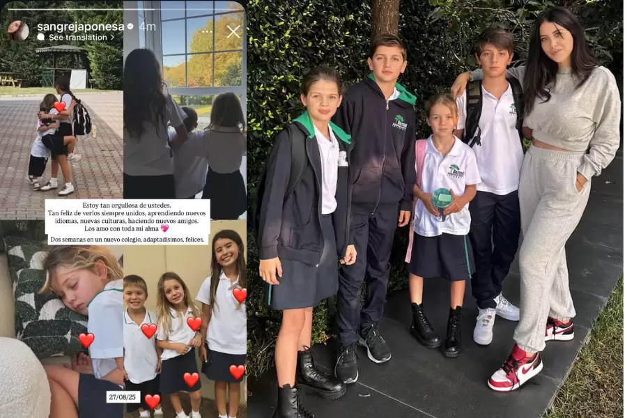 La China Suárez envió a sus hijos al mismo colegio turco al que iban los hijos de Wanda Nara