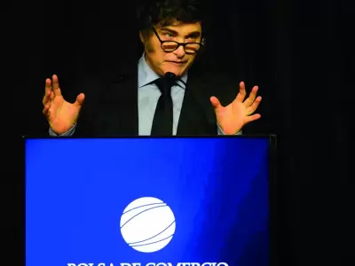 Milei disert en la Bolsa de Comercio Crdoba