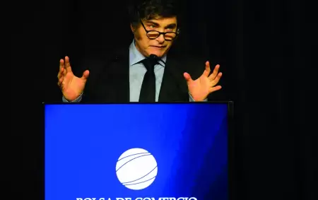 Milei disert en la Bolsa de Comercio Crdoba