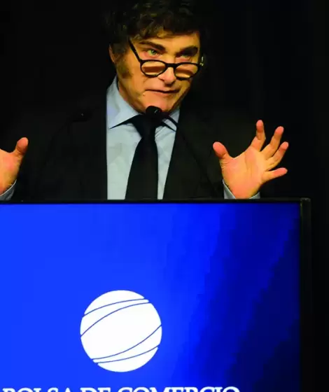 Milei disert en la Bolsa de Comercio Crdoba