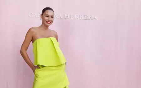 Pampita en el desfile de Carolina Herrera