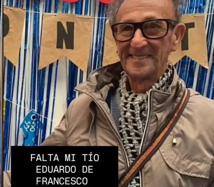 "Falta mi to Eduardo, todos lo conocen como Sal", haba escrito su sobrina Valentina en redes