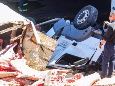 As qued el camin que volc en Guaymalln