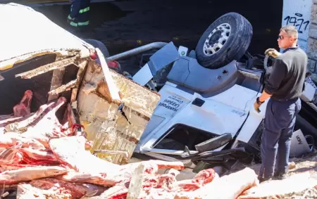 As qued el camin que volc en Guaymalln