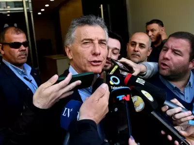 Mauricio Macri lleg a la reunin del PRO.