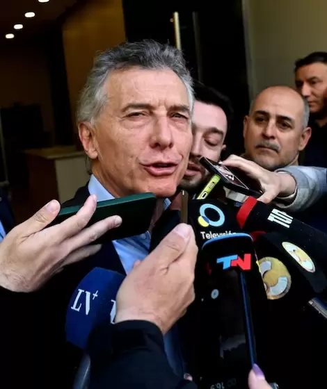 Mauricio Macri lleg a la reunin del PRO.