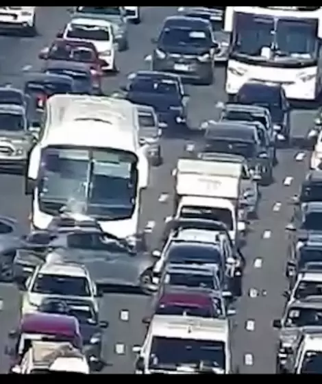 Choque mltiple en la General Paz