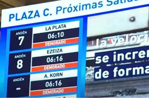 Los trenes demorados y hasta cancelados por una medida de fuerza gremial