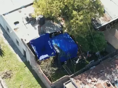 La casa donde fueron hallados los cuerpos de Brenda Del Castillo (20), Morena Verdi (20) y Lara Gutirrez (15)