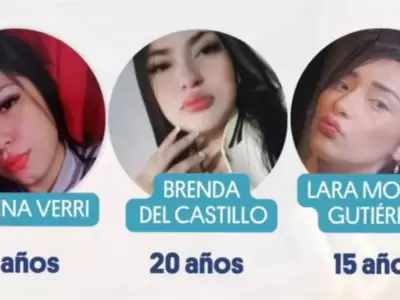 Brenda Del Castillo (20), Morena Verdi (20) y Lara Gutirrez (15)