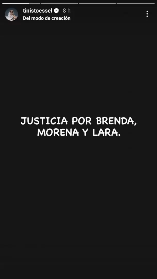 Tini también alzó la voz