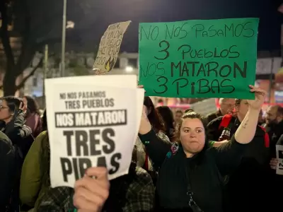 Pedido de justicia por el triple femicidio en La Matanza