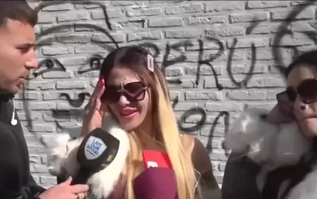 El mvil que brind Lara Gutirrez en julio de 2025 a Amrica TV.