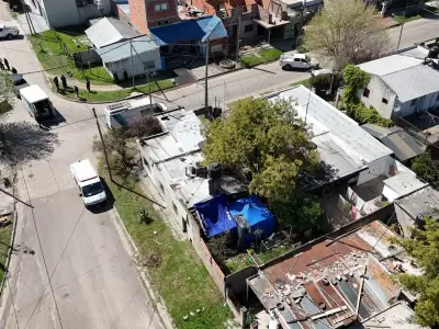 La casa donde encontraron a las tres chicas