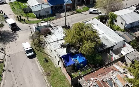 La casa donde encontraron a las tres chicas
