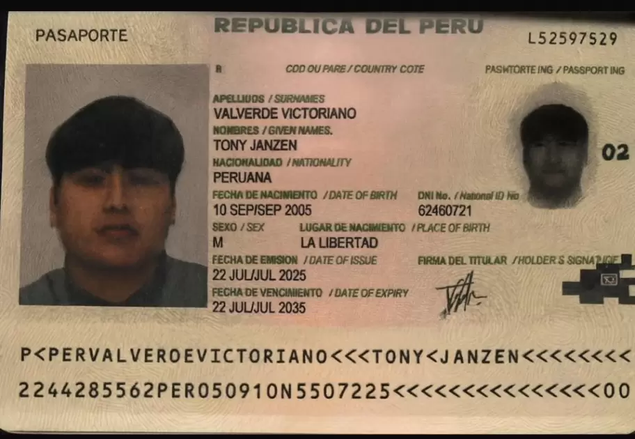 Se busca a Tony Janzen Valverde Victoriano, alias "Pequeño J"