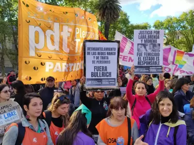 Marcha nacional para pedir justicia por Brenda, Lara y Morena