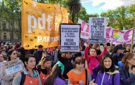Marcha nacional para pedir justicia por Brenda, Lara y Morena