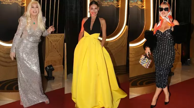 Susana Giménez, Pampita y Wanda Nara en la noche de los Martín Fierro