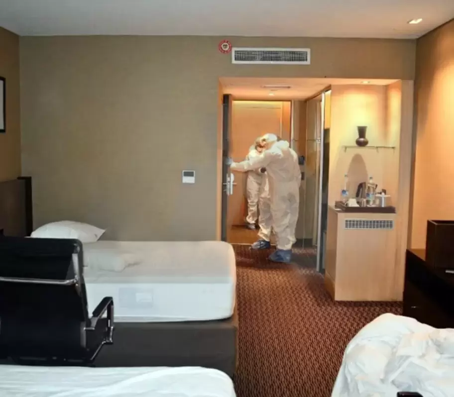 La habitacin del hotel donde la denunciante fue abusada